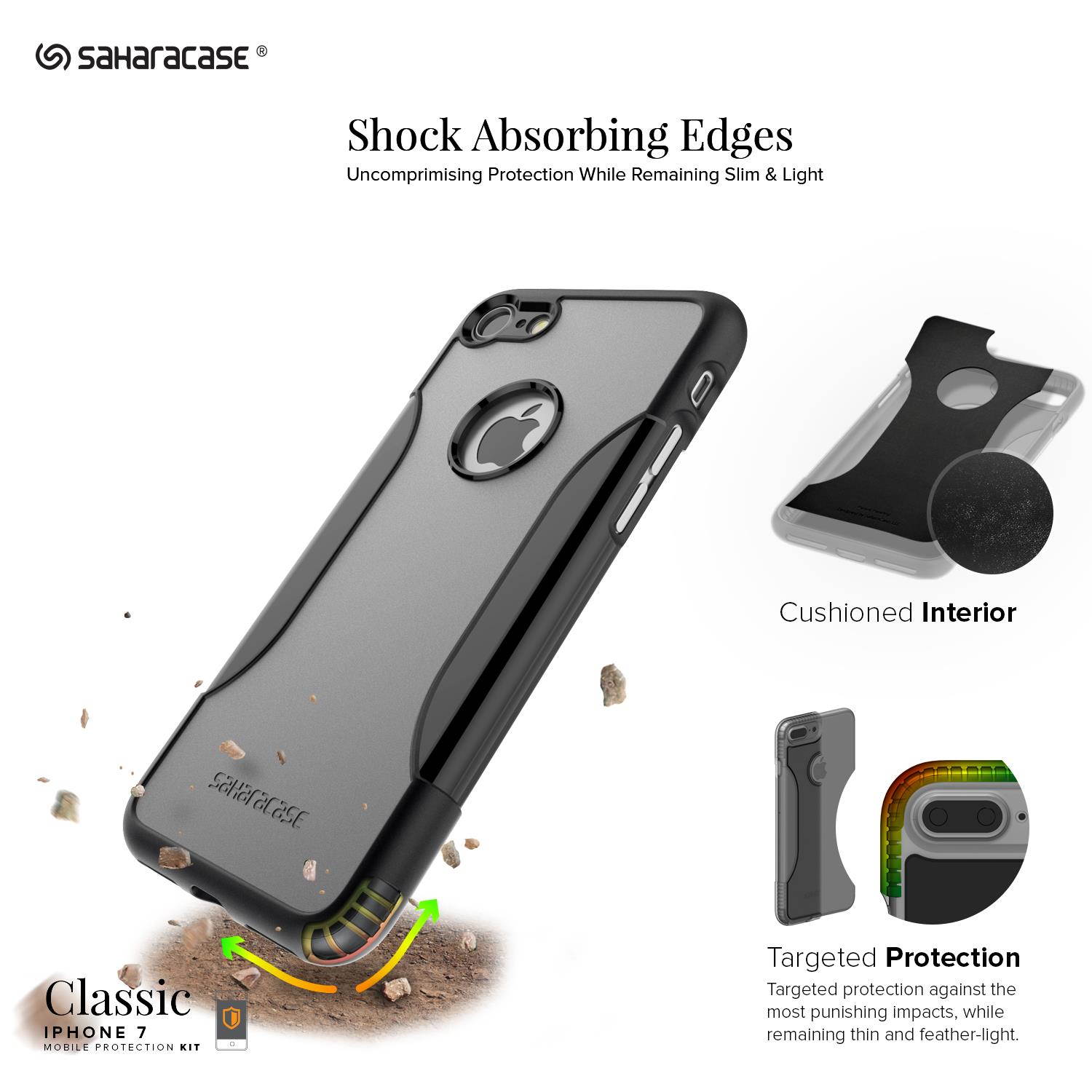 Moshi Vitros Clear Case for iPhone 11 - For Apple iPhone 11 Smartphone - Clear, Raven Black - High Gloss