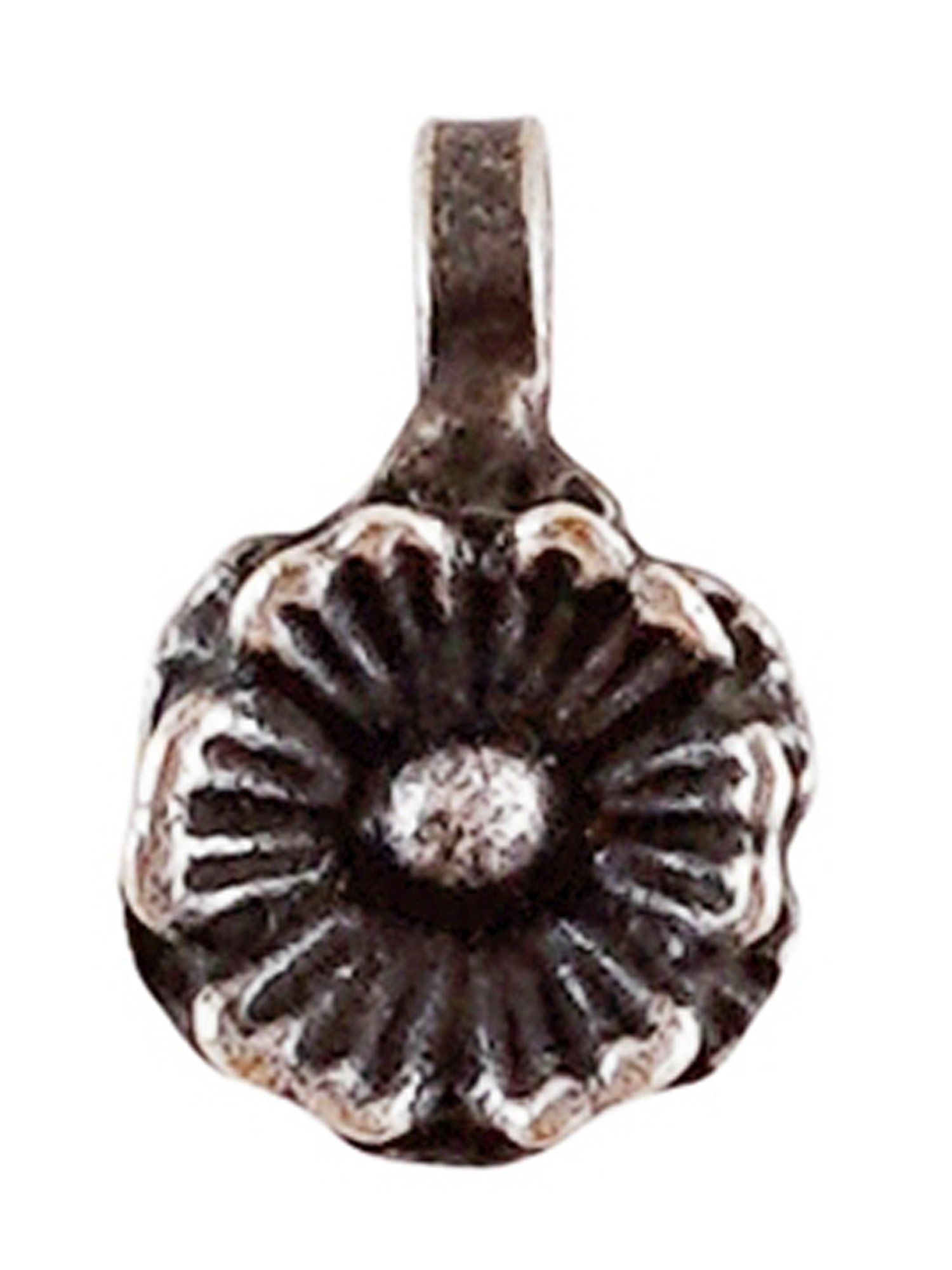 Teejh Ethnic Laakini Silver Oxidized Nosepin for Women