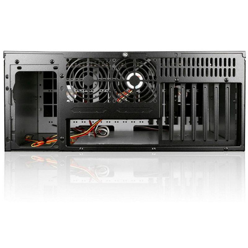 Monoprice 7-Bay 4U Ext. IPC Case, 26in Depth Ext. M/B, Black