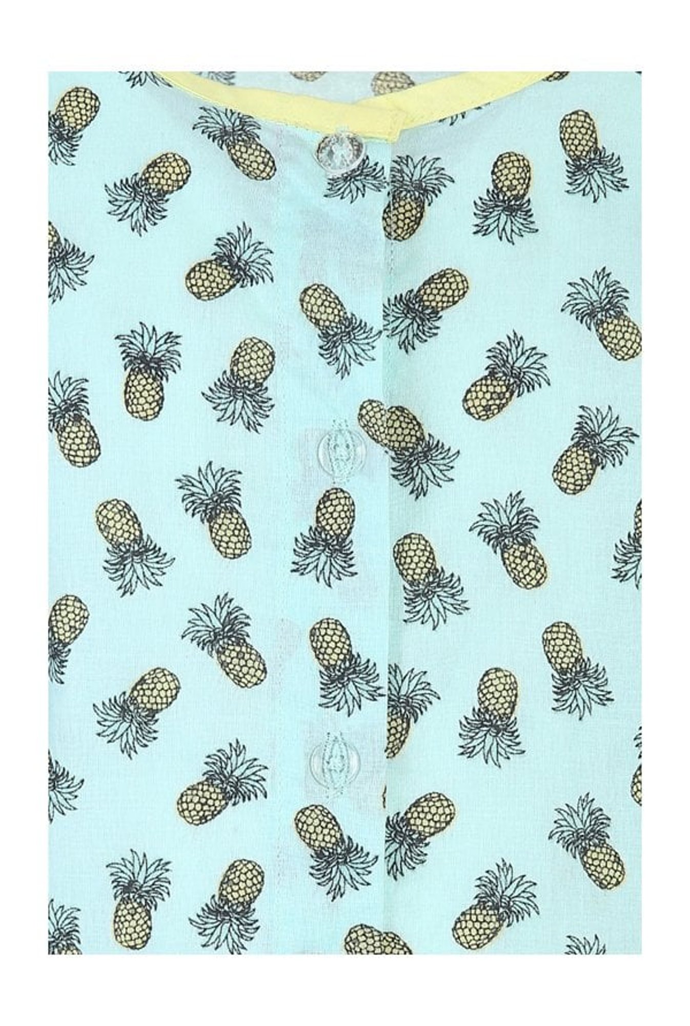 A Little Fable Boys Mint Green & Yellow Printed Night Suit