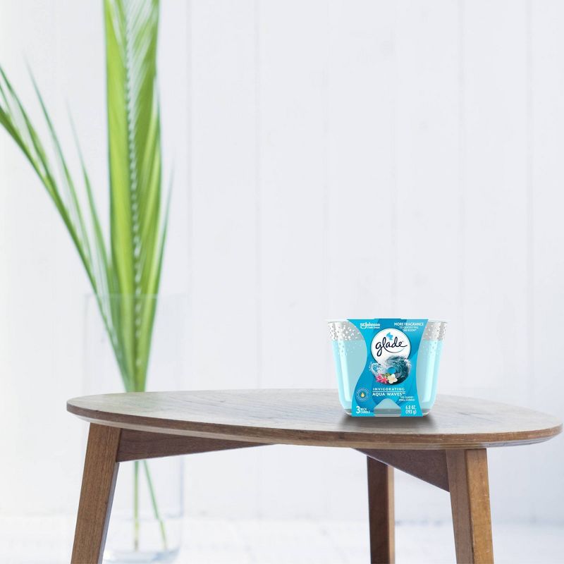 Glade Aqua Waves 3-Wick Candle - 6.8oz