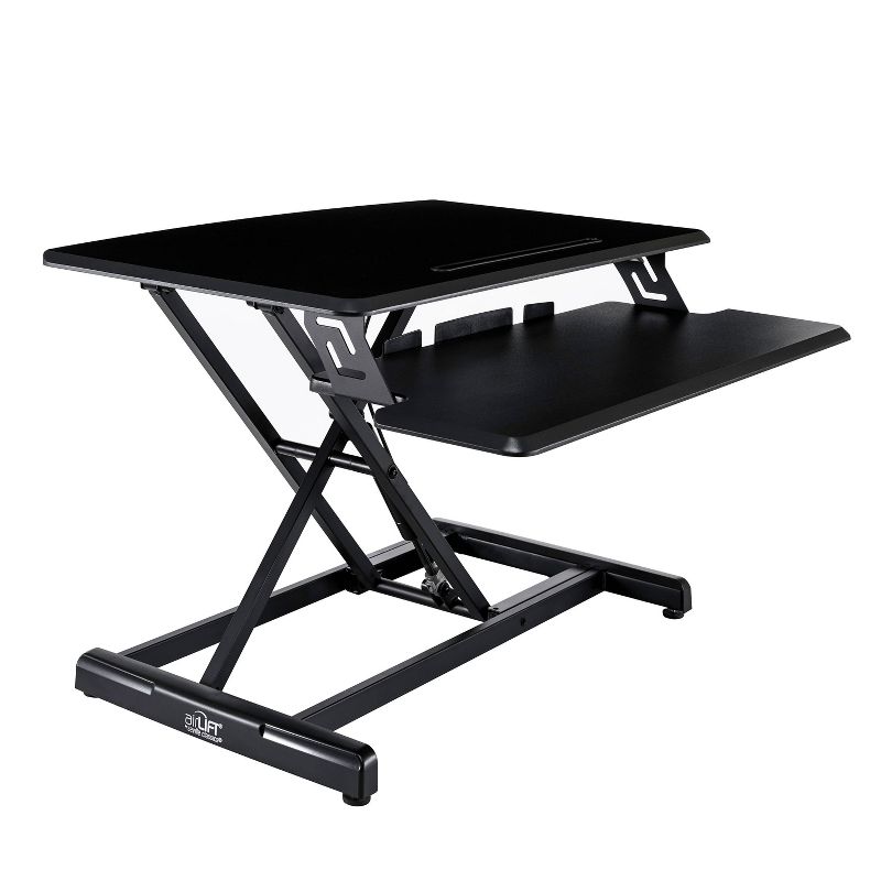 30" Airlift Gas Spring Standing Desk Converter Black - Seville Classics