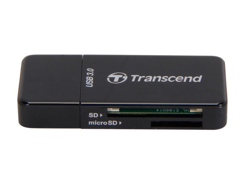 Transcend TS-RDF5K USB 3.0 Support SDHC (UHS-I), SDXC (UHS-I), microSD, microSDHC (UHS-I), and microSDXC (UHS-I) Flash Card Reader