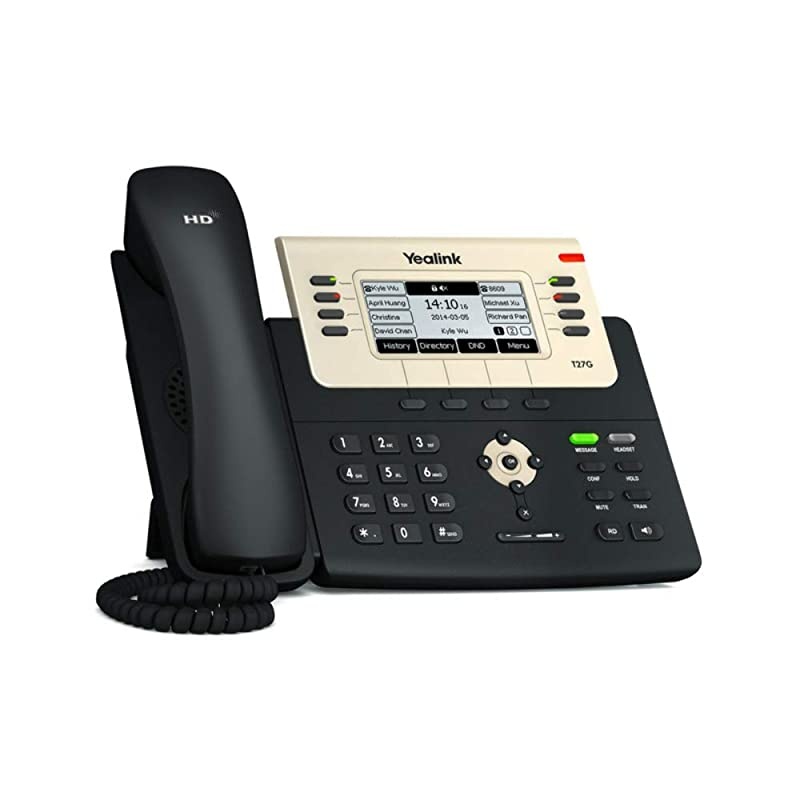 T27G IP Phone 6 Lines 366Inch Graphical LCD USB 20 DualPort Gigabit Ethernet 8023af PoE Power Adapter Not Included SIPT27G