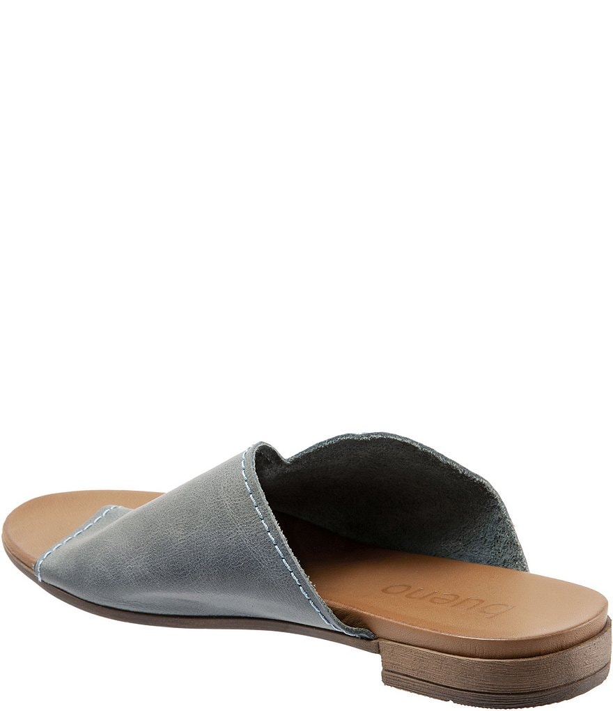 Bueno Tulla Toe Post Leather Slide Sandals