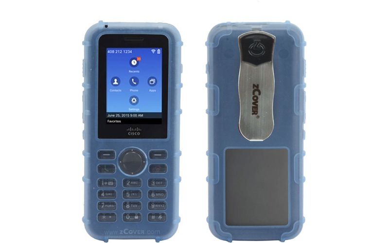 zCover Dock-in-Case CI821 Carrying Case IP Phone - Blue, Transparent