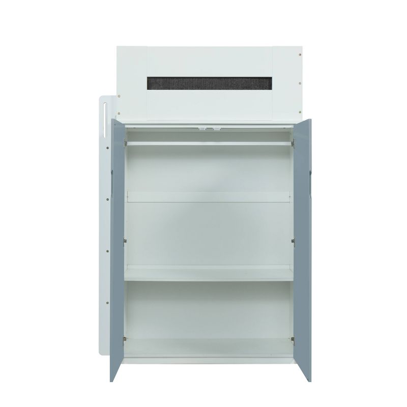Nerice Loft Bed White/Gray - Acme Furniture