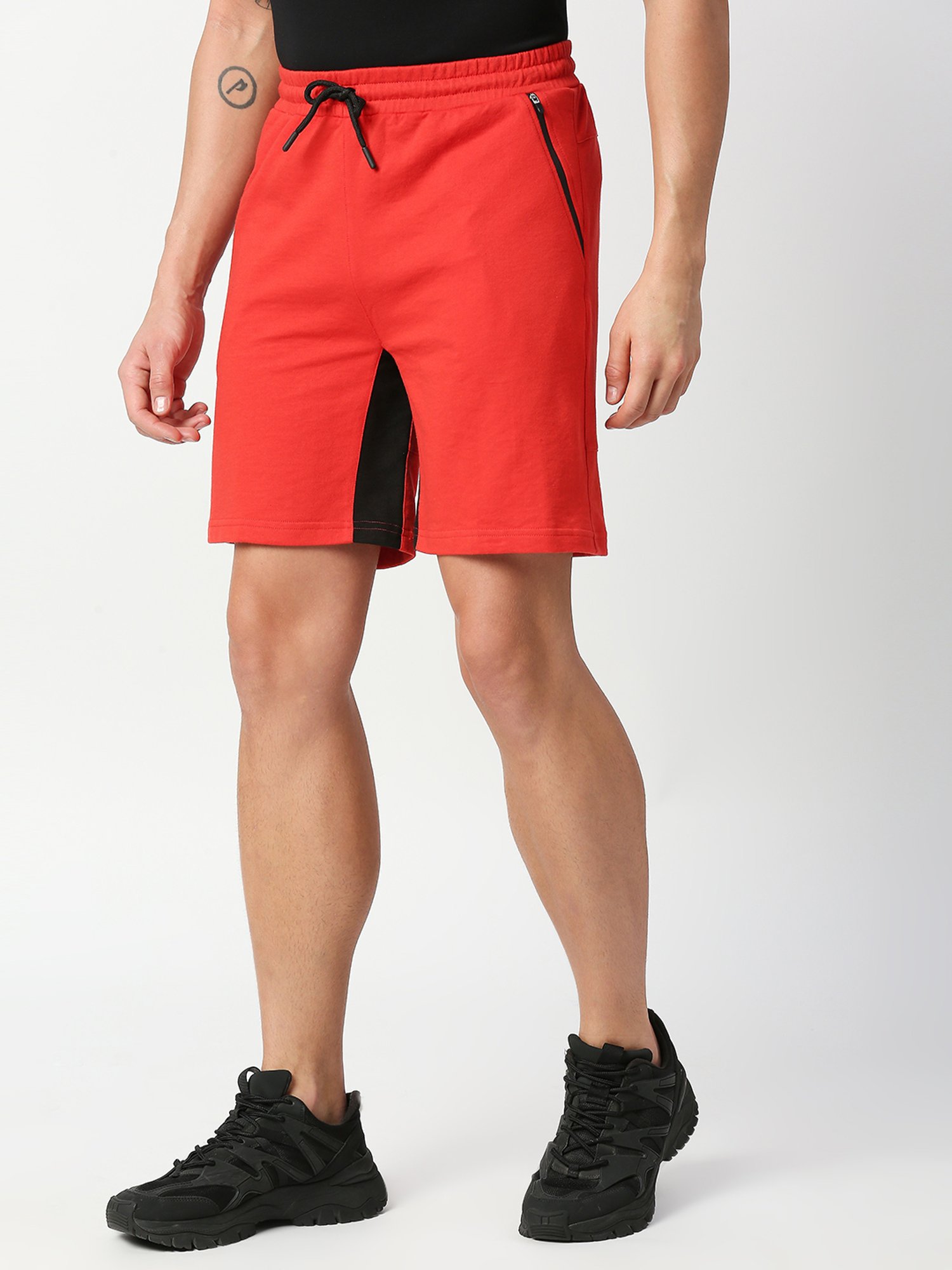 Fitz Red Slim Fit Shorts