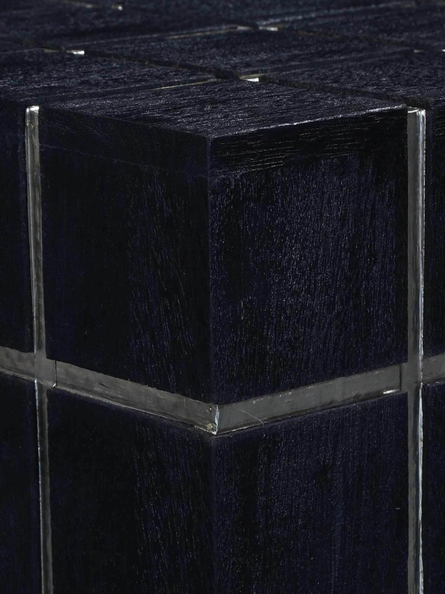 Artisans Rose Black Mango Wood Cube Table