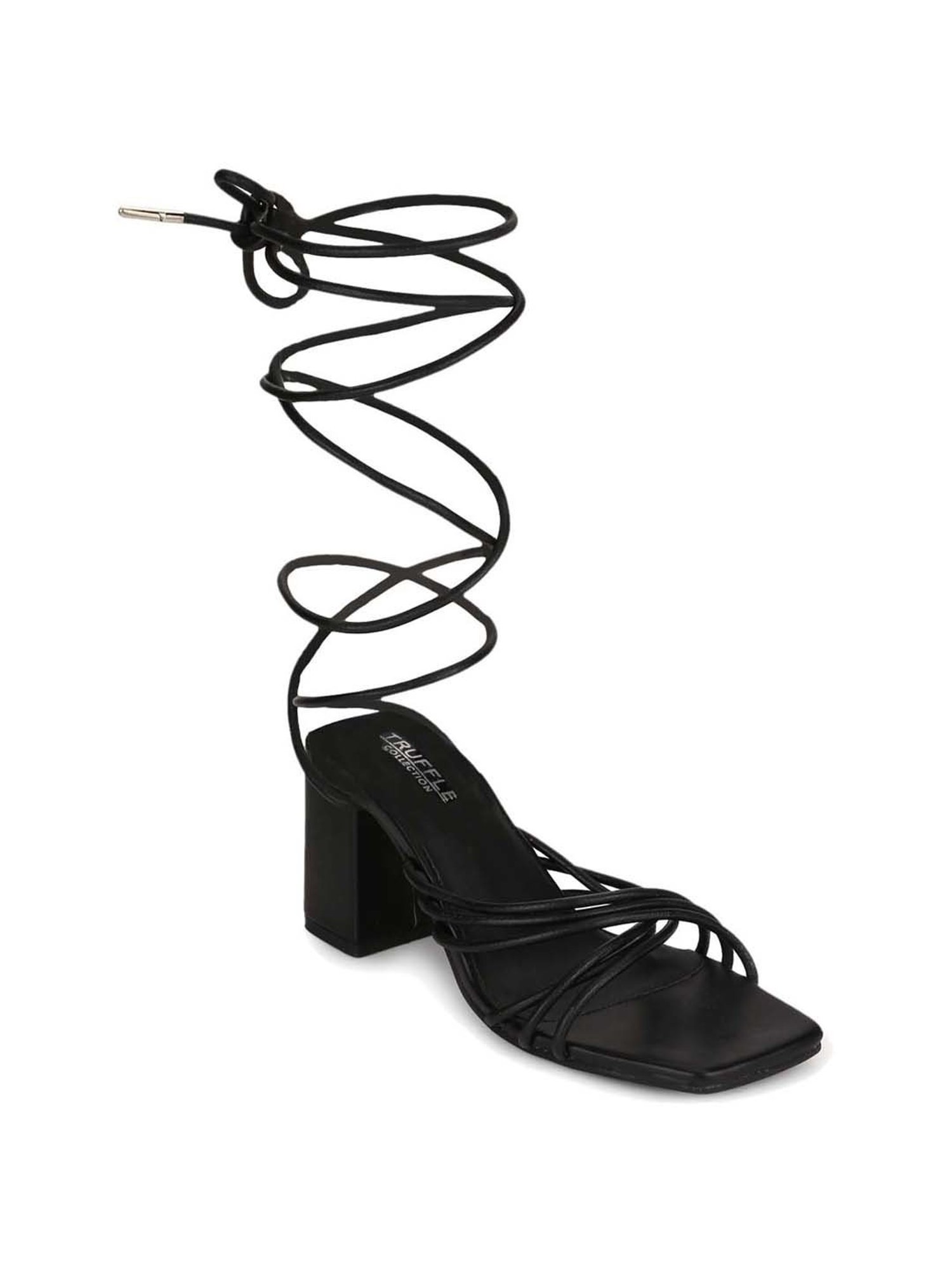 Truffle Collection Women's Black Gladiator Sandals