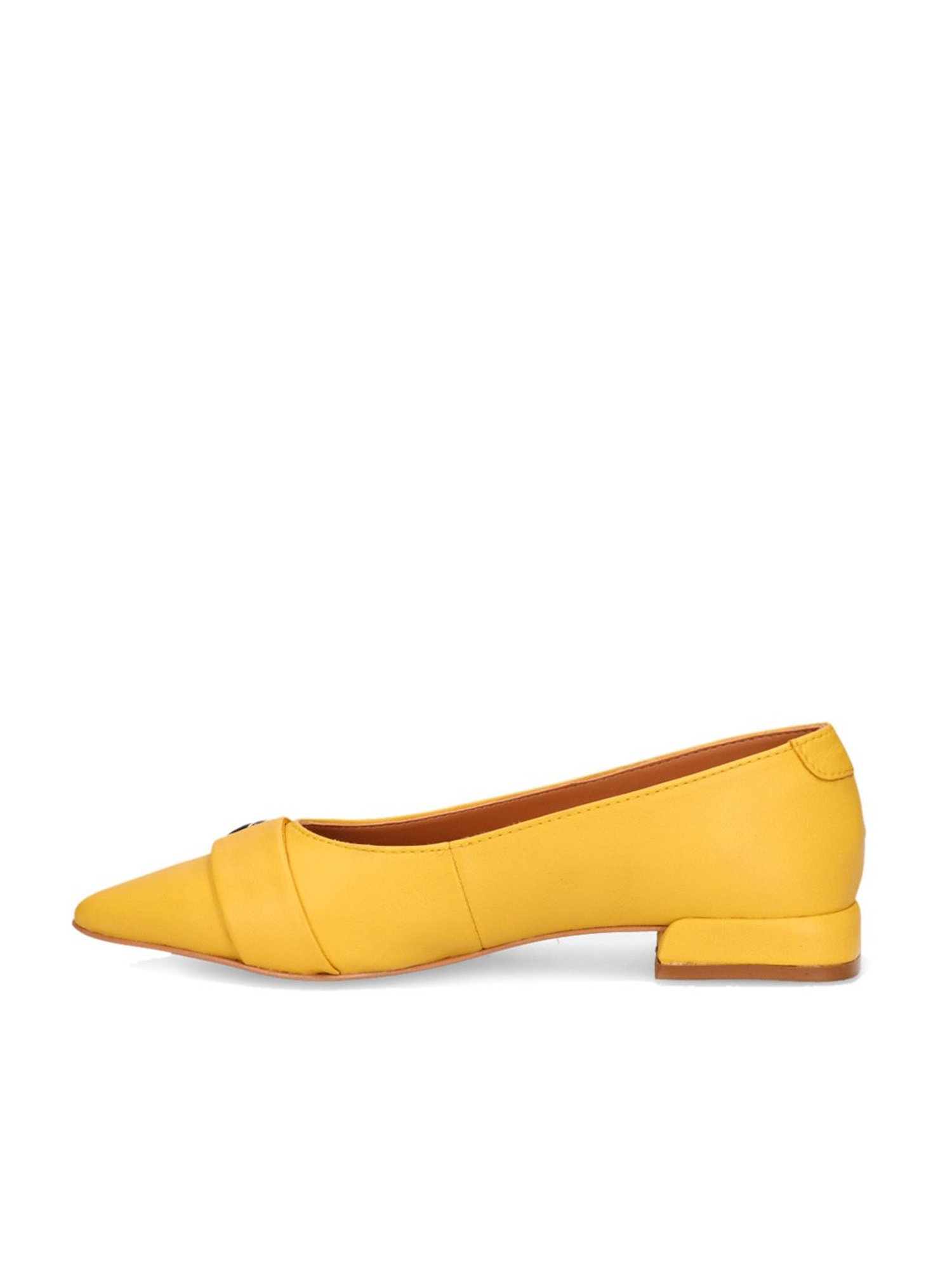BAGATT Women's Genevi Yellow Flat Ballets