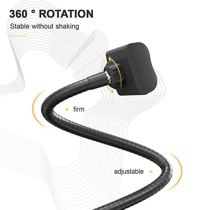 Holder for Bed Universal Phone Stand 360 Adjustable Strong Metal Lazy Arm Clamp Bracket Mount Compatible with Phone 1111prox xsxr8+87+7 More 4065 Devices