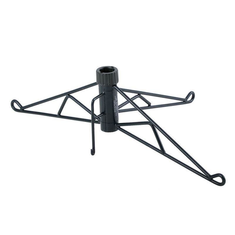 Home Heritage 5 Foot Flat Back Half Christmas Tree with Prelit White LED Lights