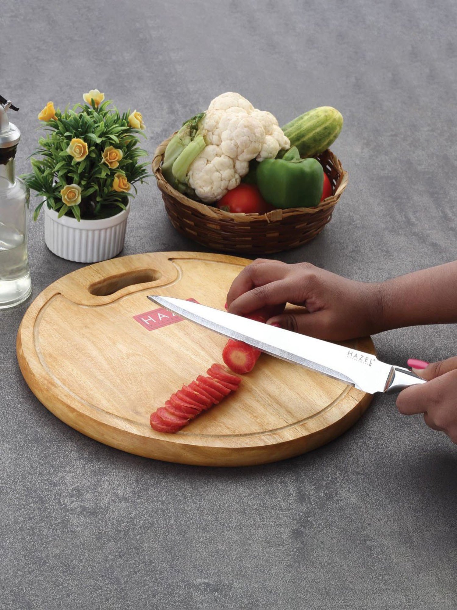 The Indus Valley Brown 6 Piece Wooden Cooking Tool Set