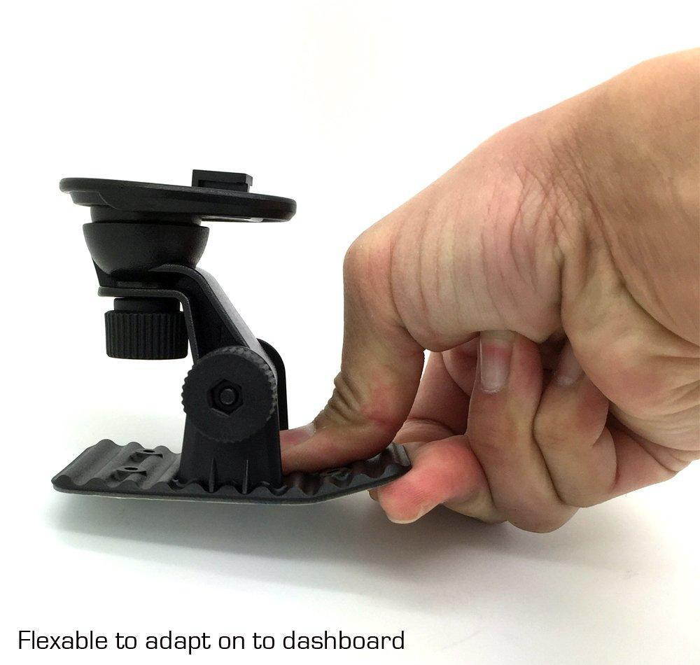 ChargerCity Sirius XM Satellite Radio Multi adjust Adhesive Dashboard / Console Mount (Compatible w/all DELPHI Skyfi Skyfi2 ROADY 2 XT PIONEER INNO AMPS & vertival T mounting connection device)