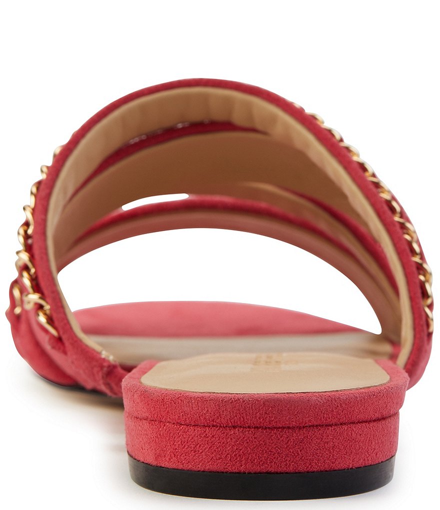 KARL LAGERFELD PARIS Caliana Suede Chain Detail Sandals