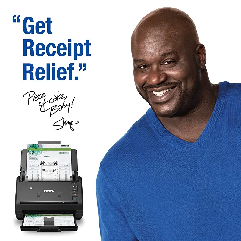 Workforce ES-500WR Wireless Color Receipt & Document Scanner for PC and Mac, Auto Document Feeder (ADF), Black