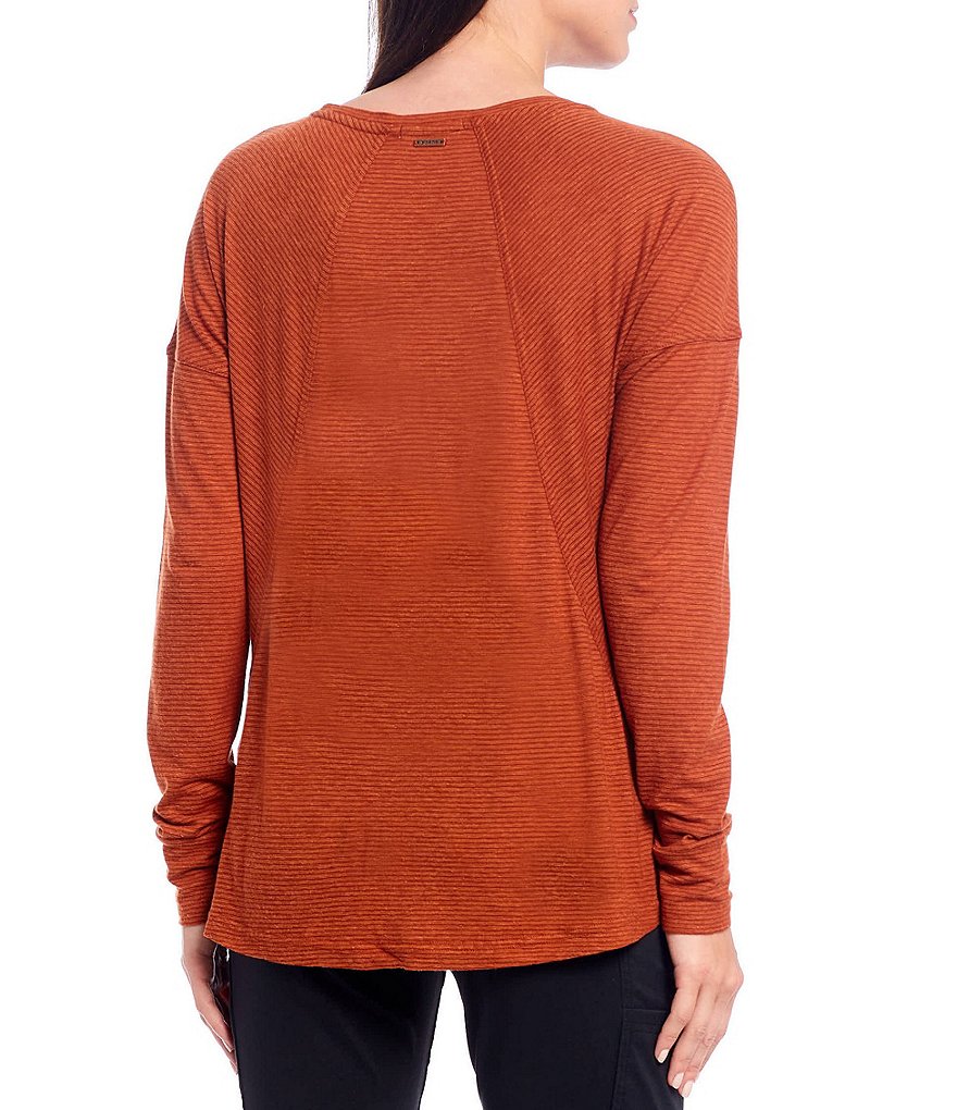 prAna Haddie Long Sleeve Knot Front Top