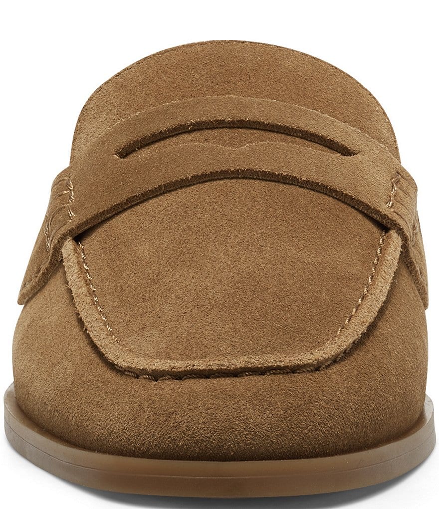 Lucky Brand Patsie Suede Penny Wedge Mules