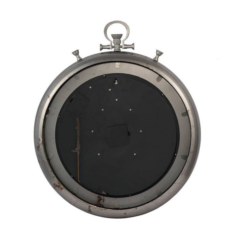 20" Metal Cut Out Roman Numeral Wall Clock Black - Patton Wall Decor