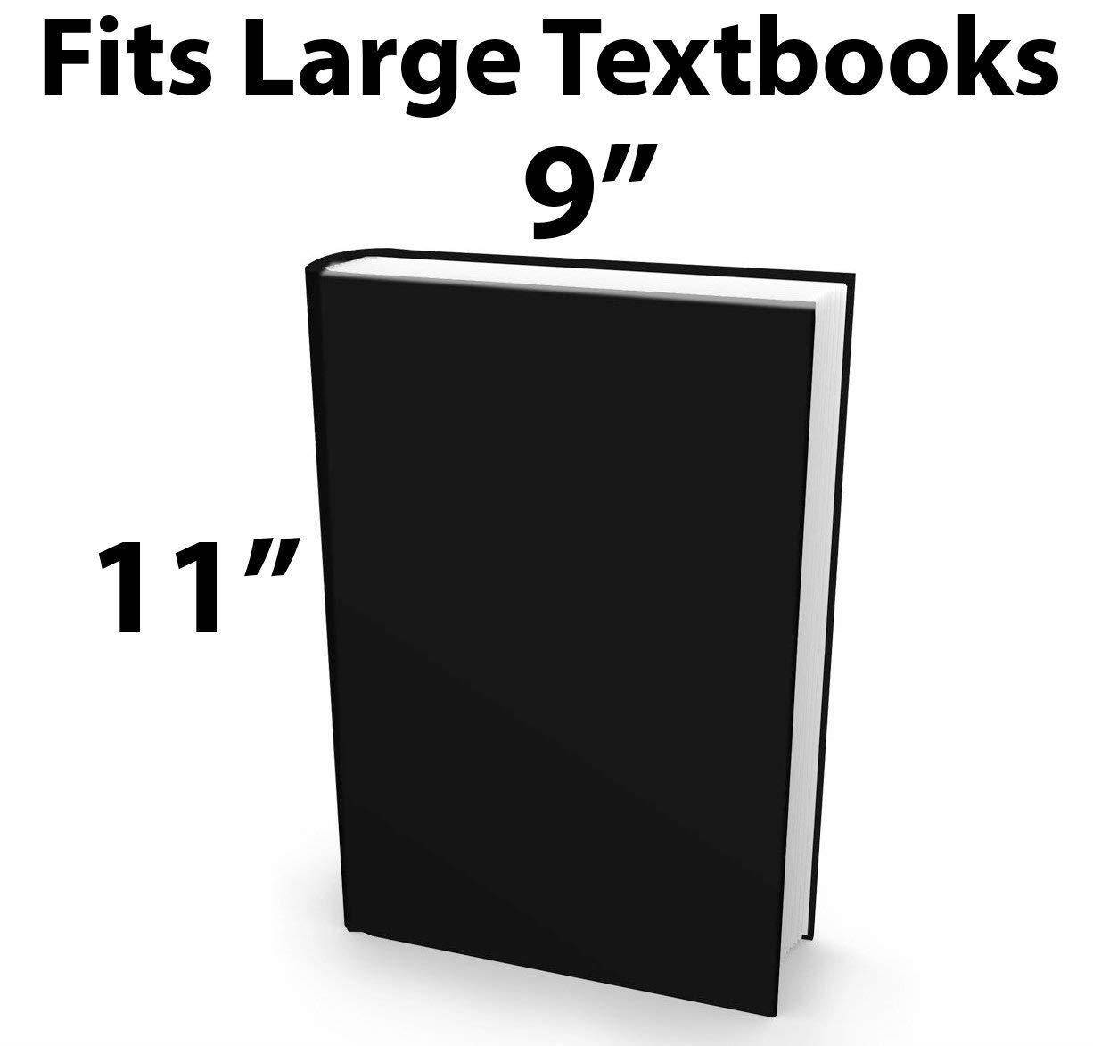 Book Sox Stretchable Book Cover H2O Fits Most Hardcover Textbooks up to 9x11 Adhesive-Free Nylon Fabric School Book Protector. Easy to Put On Washable & Reusable Jacket