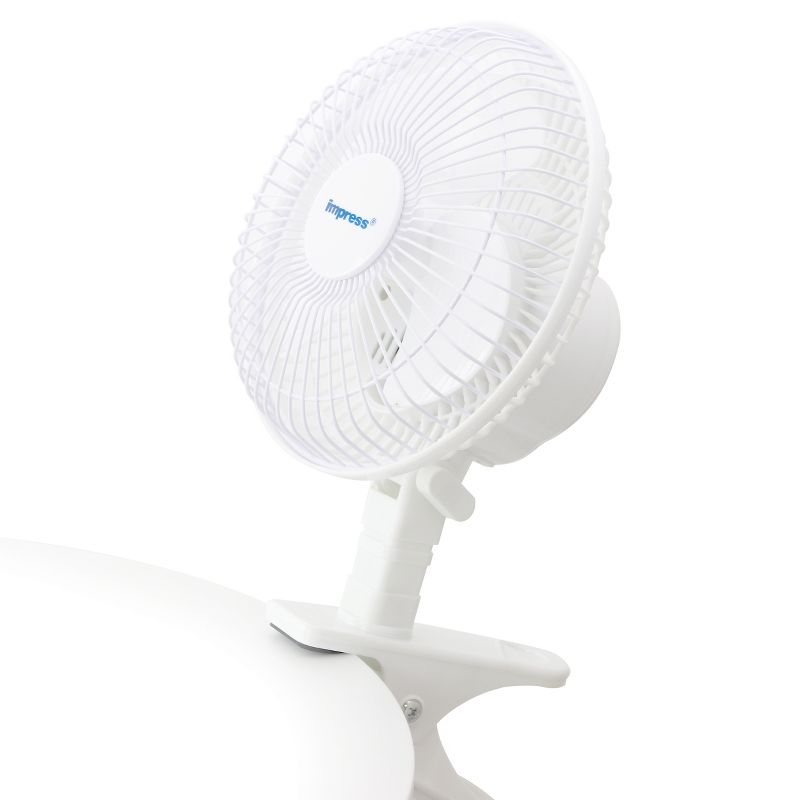 Impress 6-inch Dual Purpose Fan in White