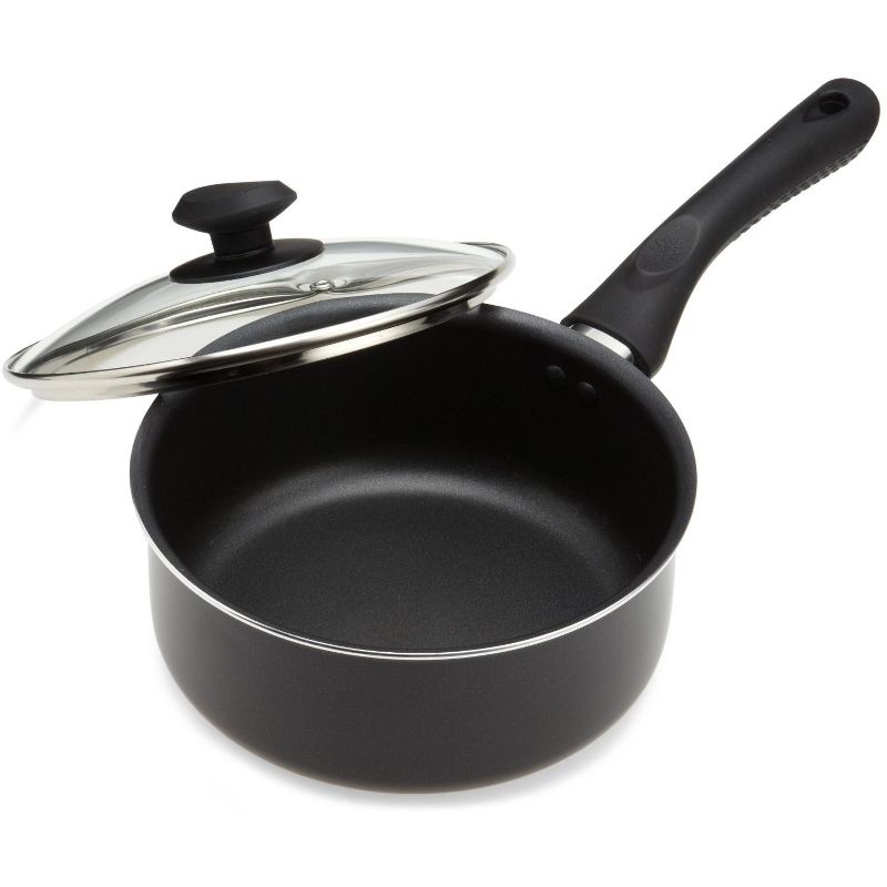 Chantal Induction 21 Ceramic Coated Steel 1 Quart Saucepan with Glass Lid