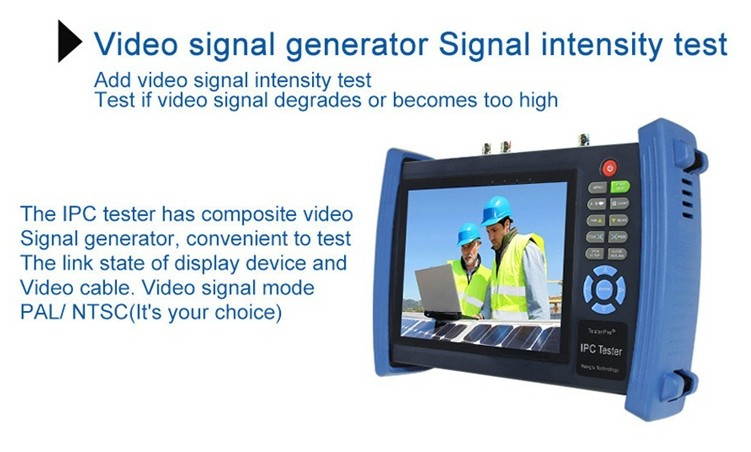 7 Inch Touch Screen 1080P HDMI IP Camera Tester/POE, WIFI, UTP Cable scan, Ping Test, Multi-meter, TDR, AHD Camera Test