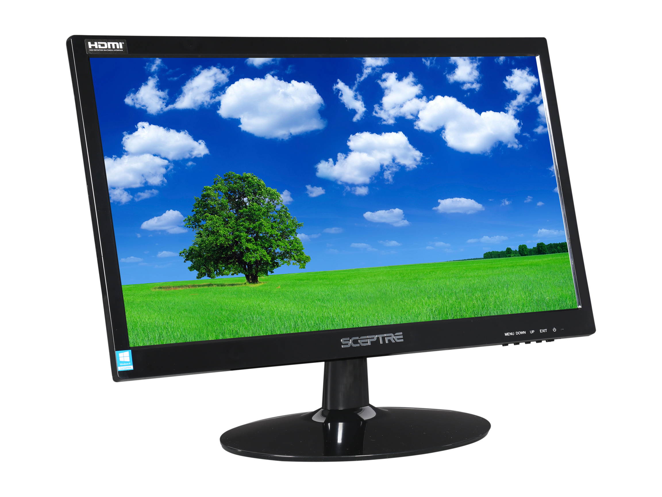 Sceptre E205W-1600 20" 1600 x 900 HD+ Resolution 75Hz 5ms 2xHDMI VGA Built-in Speakers Ultra Thin LED Backlit LCD Monitor