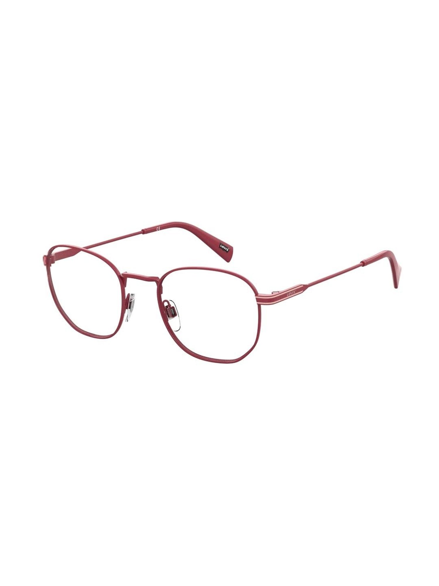 Levi's Maroon Square Unisex Eye Frames