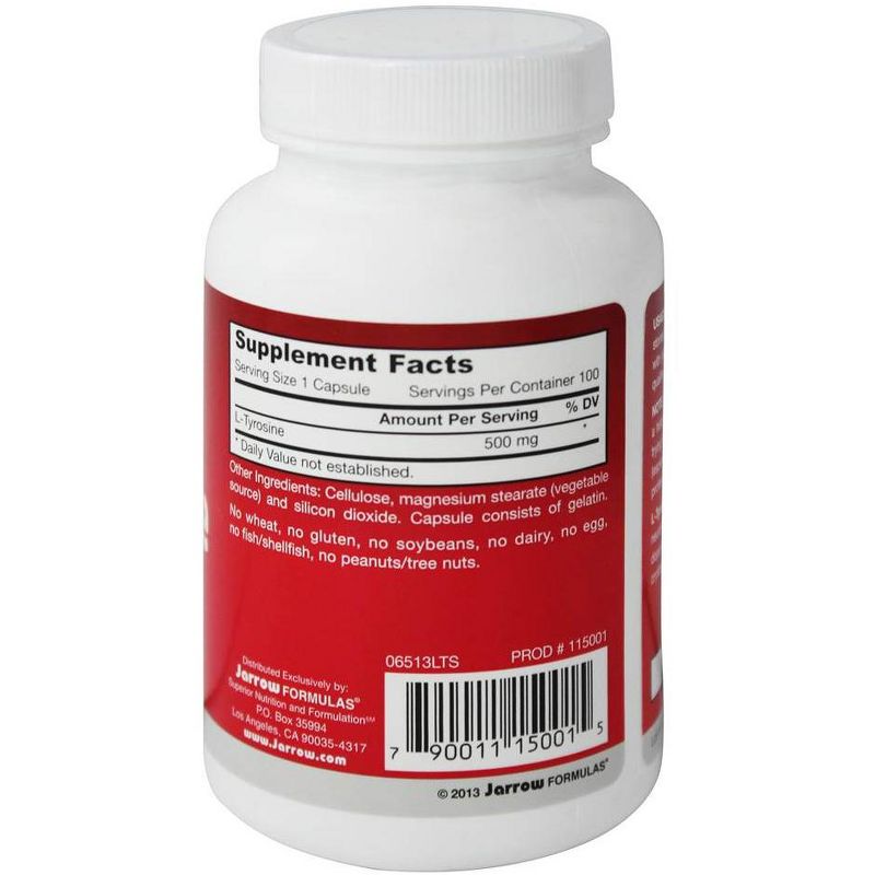Jarrow Formulas L-Tyrosine 500 mg.  -  100 Count