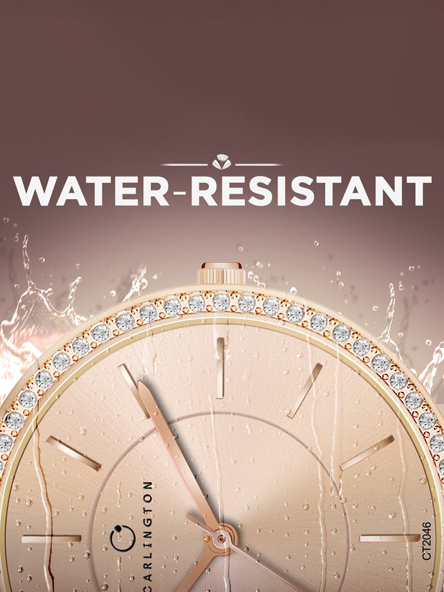 Carlington Iconic 2046 Brown Analog Watch for Women