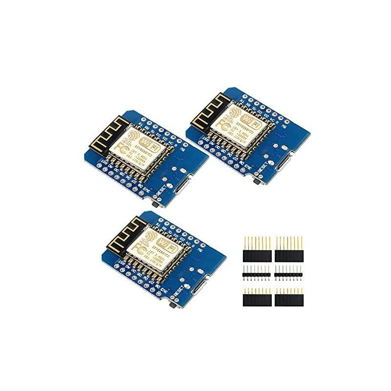 Development Board for ESP8266 ESP12F 4M Bytes WLAN WiFi Internet Development Board Compatible with Arduino Pack of 3
