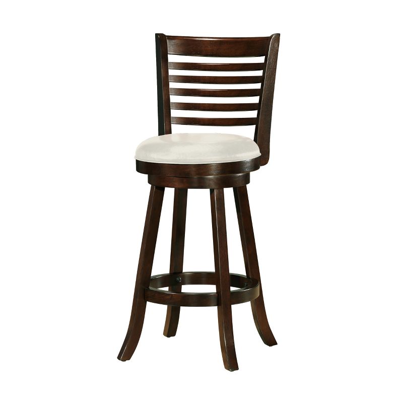 Set of 2 Counter And Barstools Dark Cappuccino White - CorLiving