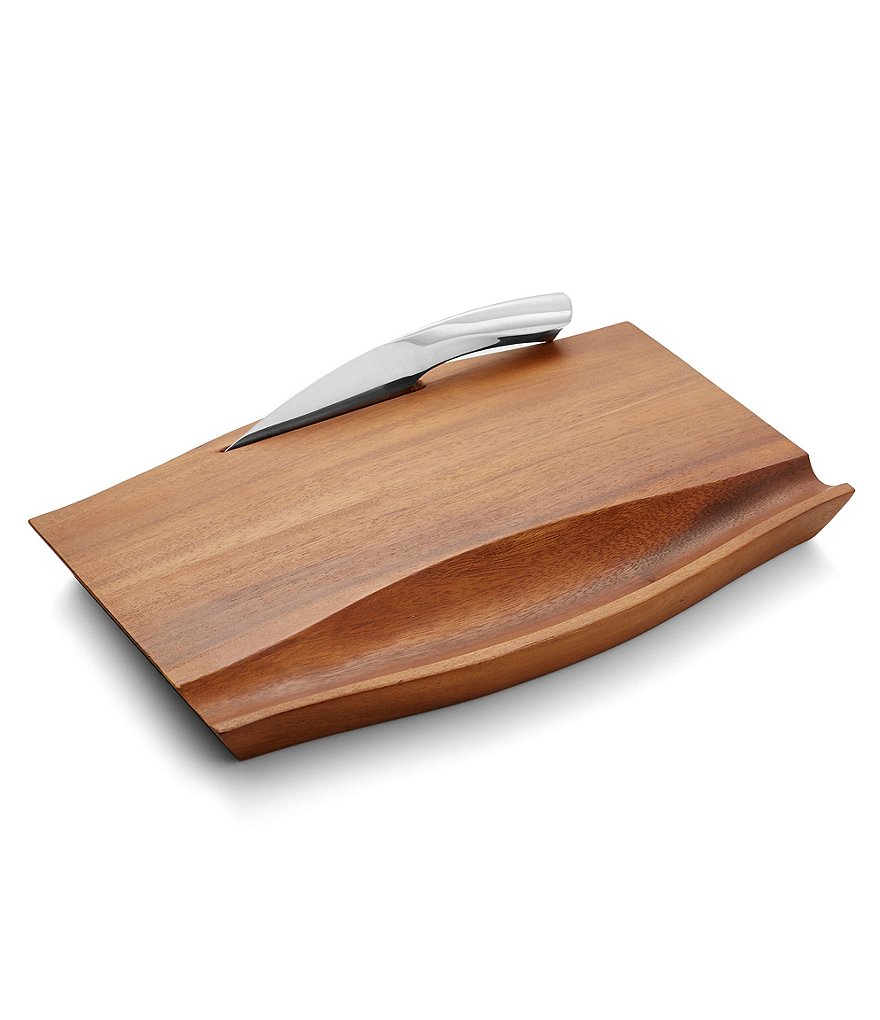 Nambe Drift Cheese Board with Knife