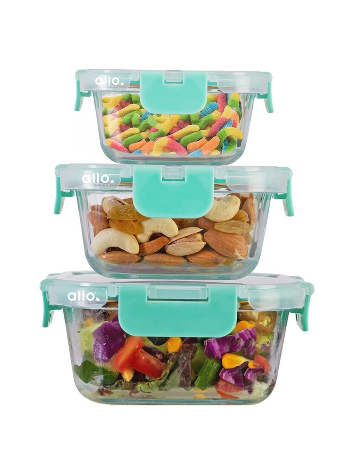 Borosilicate Glass Containers with Lids Microwave Safe Container for Glass Food Storage Containers