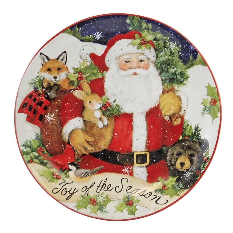 Tabletop 9.0" Magic Christmas Santa Dessert Plates Holiday Certified International  -  Dining Plates