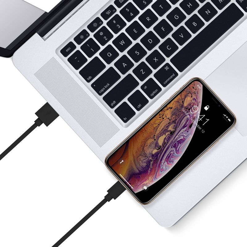 Just Wireless 6ft TPU Lightning to USB-A Cable - Black