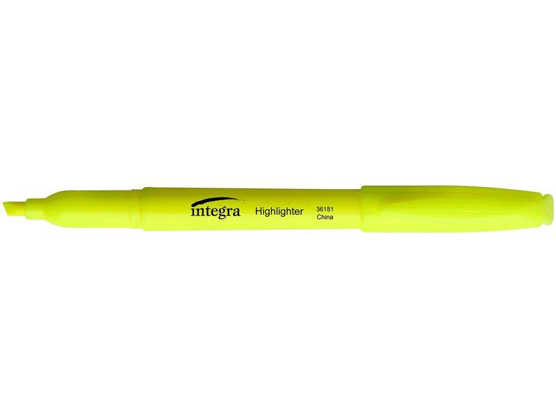 Integra Pen Style Fluorescent Highlighters