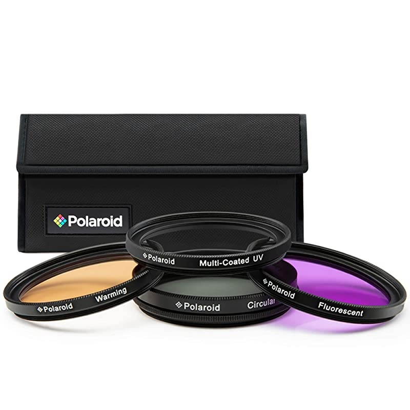 Optics 62mm 4Piece Filter Kit Set UVCPL Warming FLD includes Nylon Carry Case Compatible w All Popular Camera Lens Models