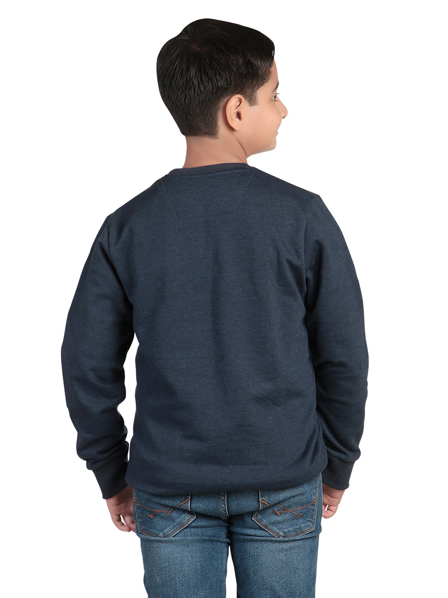 Bodycare Kids Navy Printed Full Sleeves Sweatshirt