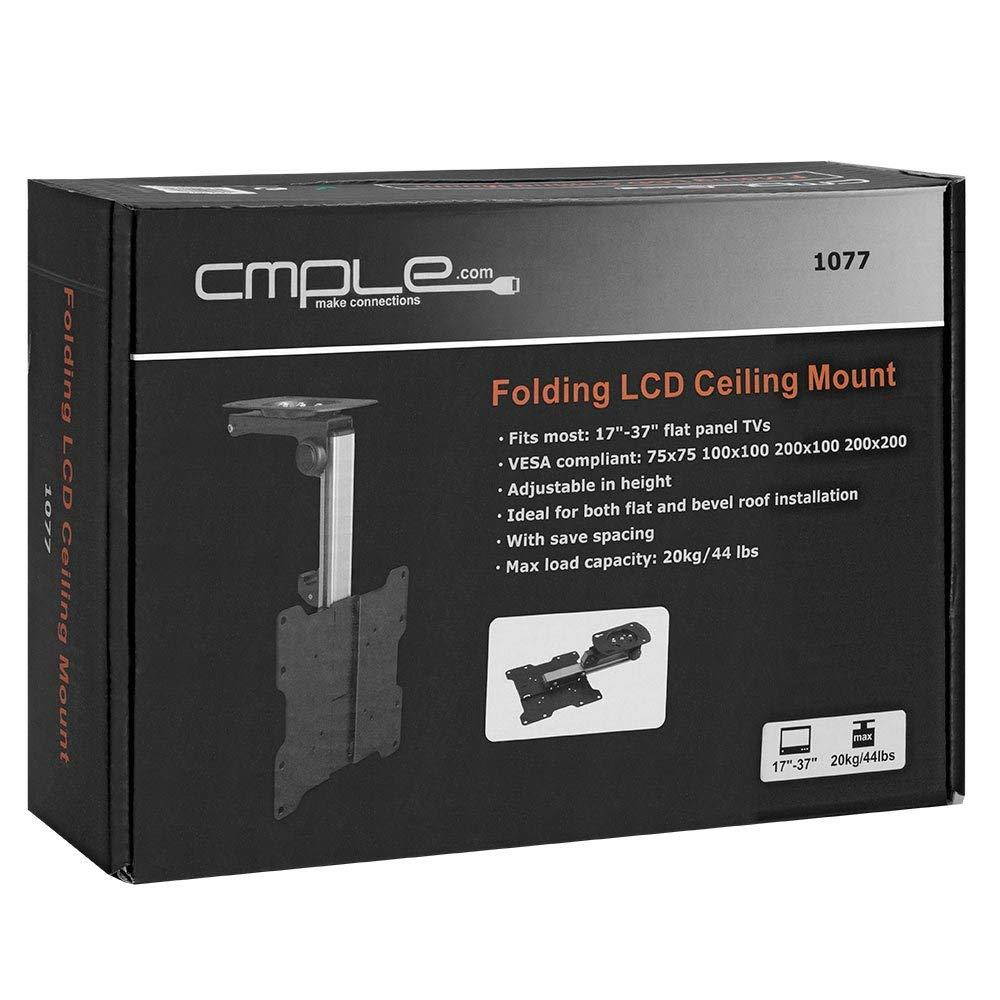 Cmple - Folding LCD Ceiling/Cabinet Mount for 17 - 37  TV/Monitor