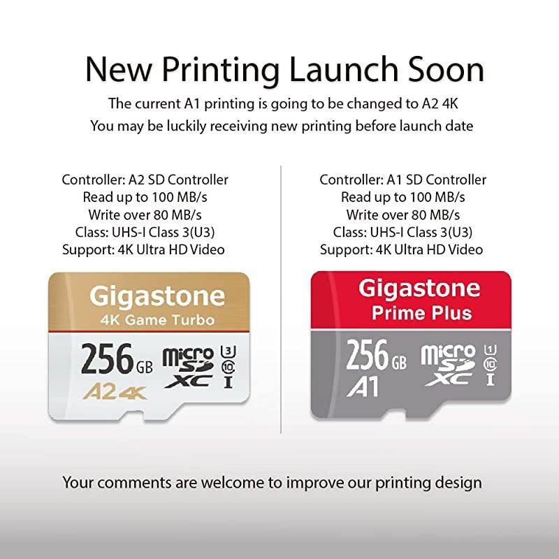 256GB Micro SD Card 4K UHD Game Turbo Nintendo Switch Compatible ReadWrite 10060 MBs A2 App Performance UHSI U3 C10 Class 10 Memory Card with 5Yrs Free Data Recovery