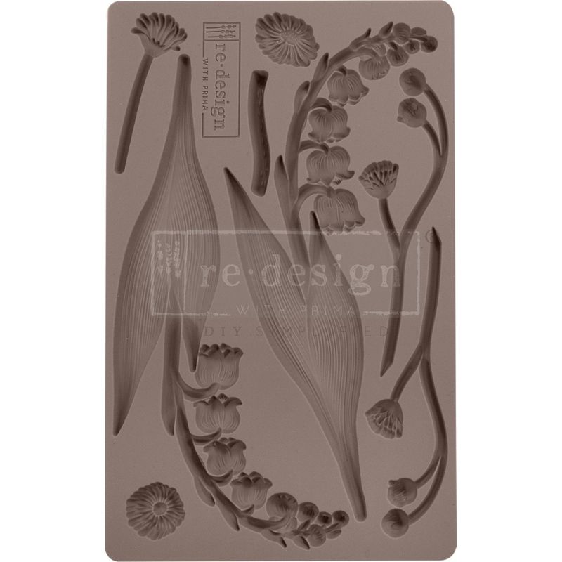 Prima Marketing Re-Design Mould 5"X8"X8mm-Bell Orchids