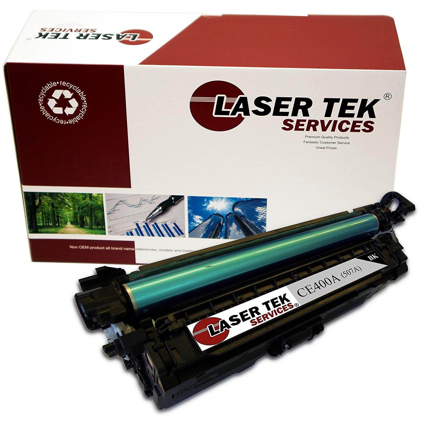 Laser Tek Services&reg; HP CE400A (507A) Black Standard Yield Compatible Replacement Toner Cartridge