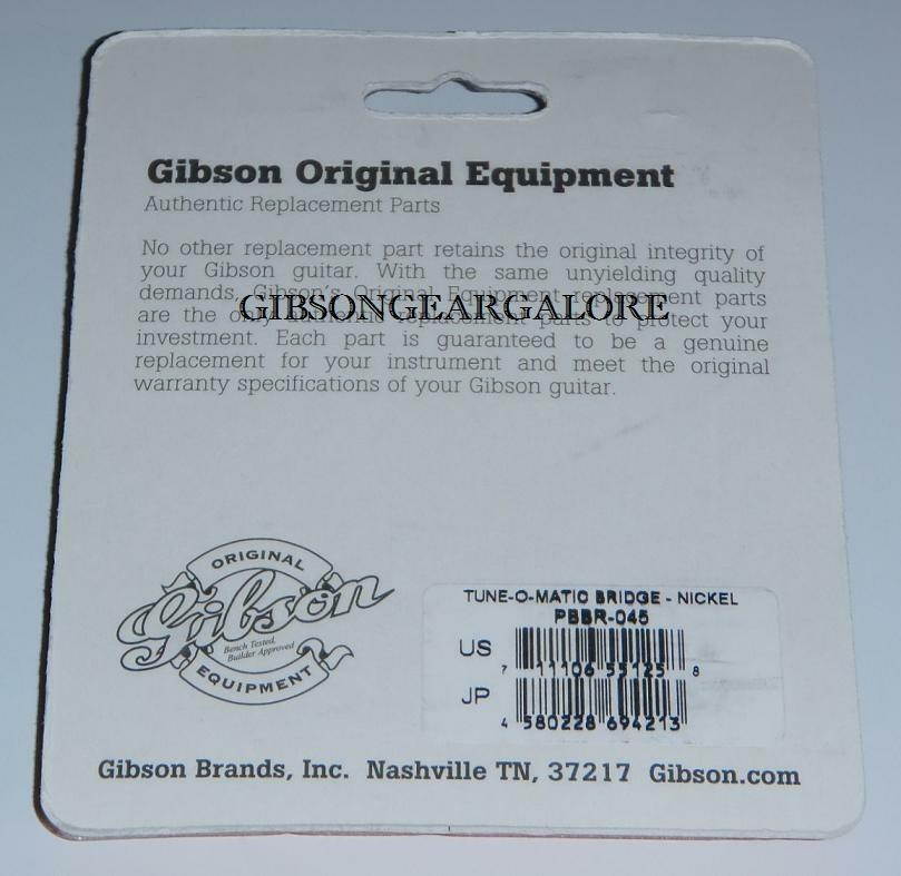 Gibson Les Paul Bridge Nashville Tune-o-matic Nickel Guitar Parts ES SG Custom T