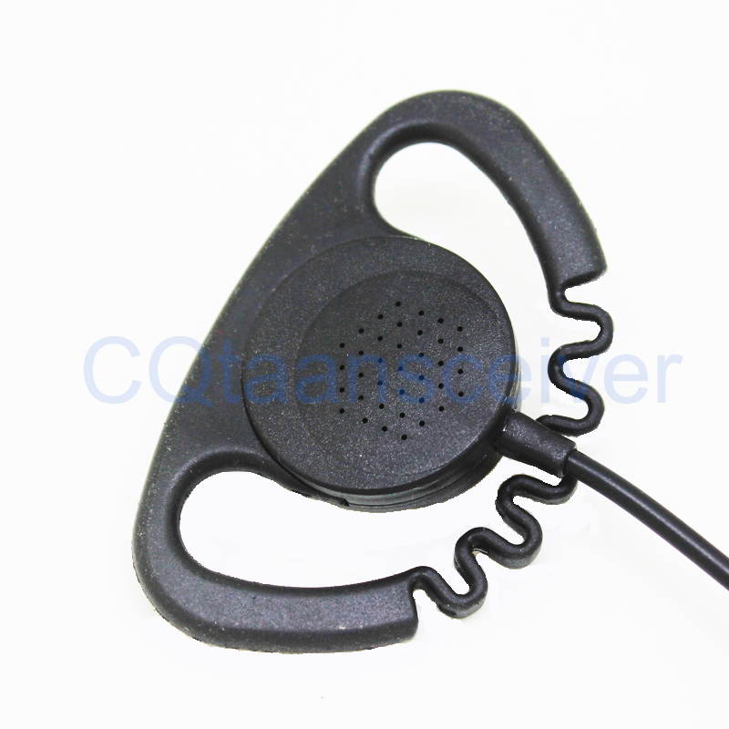 Zigzag D Shape Earhook Earpiece Mic Headphone for Kenwood Portable Radio KPG27D KPG29D KPG48D KPG49 KPG55D KPG56D KPG62D KPG66D KPG69D KPG70D KPG74D