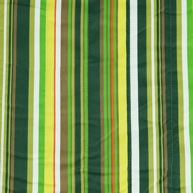 Sorbus Brazilian Double Hammock with Stand - Green, Blue Stripes