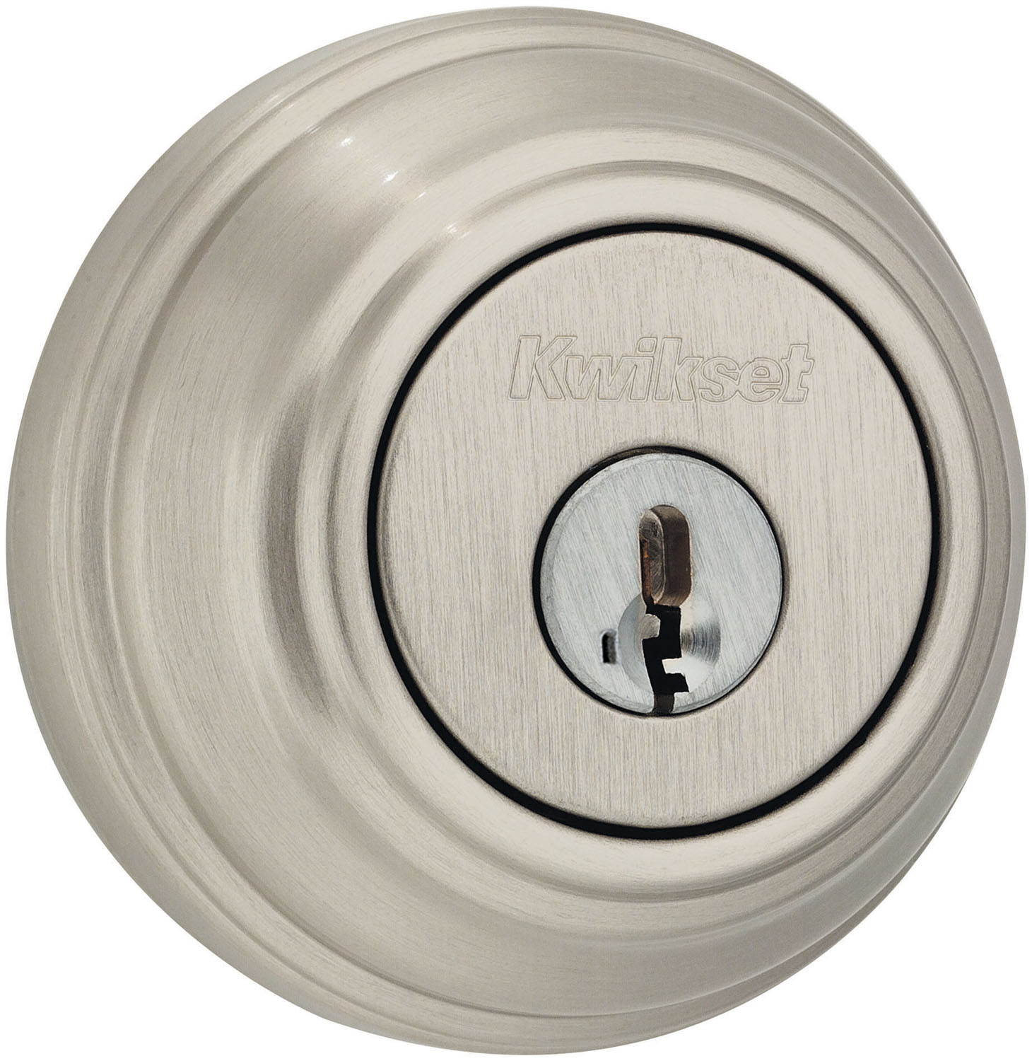 Kwikset 980 15 SMT CP 980 Single Cylinder Deadbolt feat SmartKey in Satin Nickel