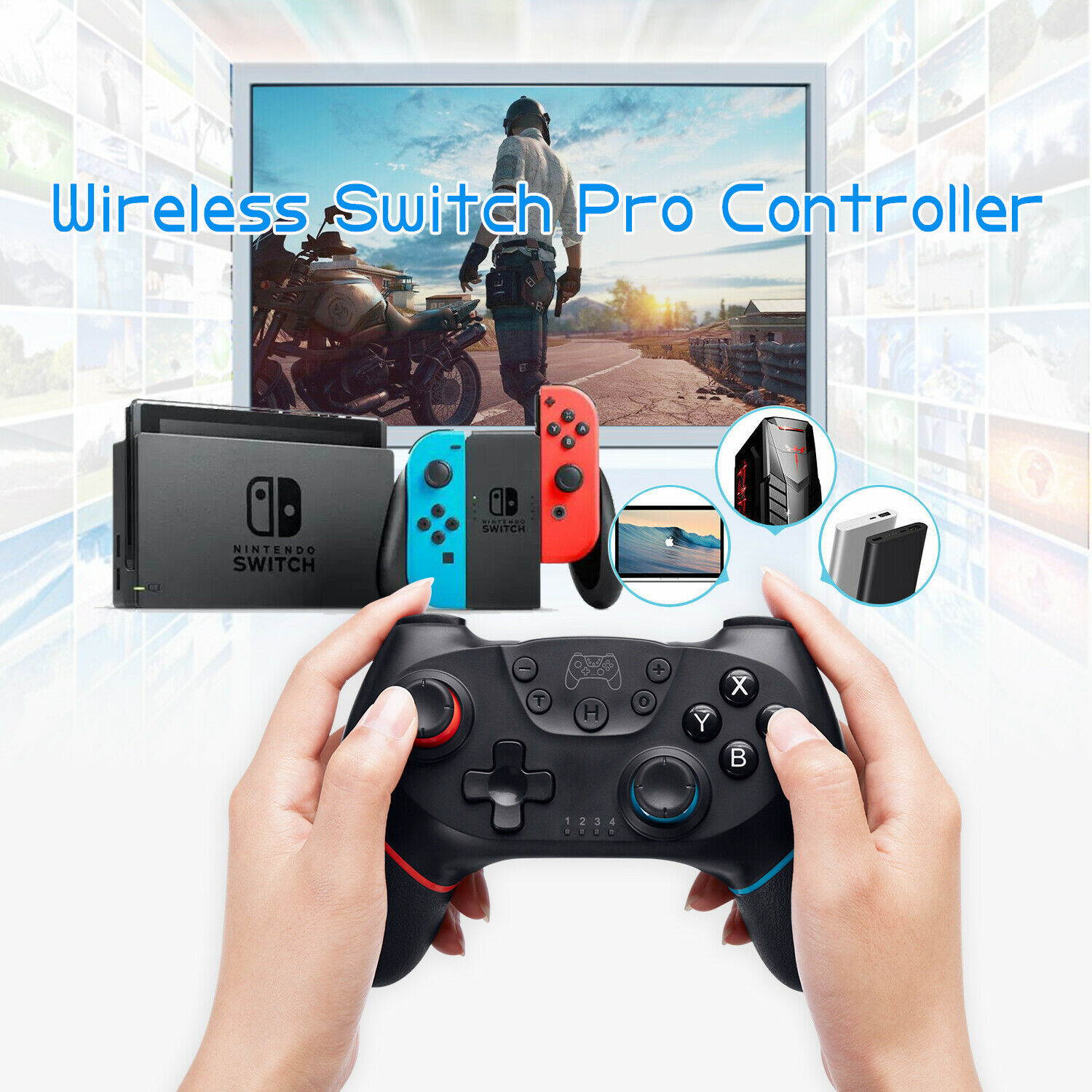 Wireless Pro Gamepad Joypad Joystick Remote Controller Fit for Nintendo Switch